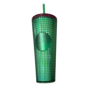 Green and Pink Lid Starbucks Venti Tumbler